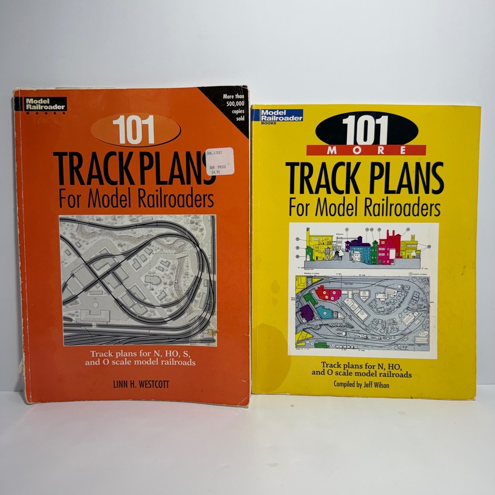 101 Track Plans & 101 More Track Plans Model‎ Railroaders Books Lot of 2 Set